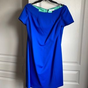 NWT Tahari Woman Blue Lagoon Dress Size 20